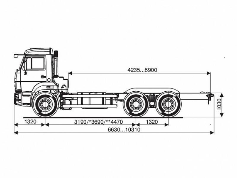 65115-3082-50 Шасси КамАЗ
