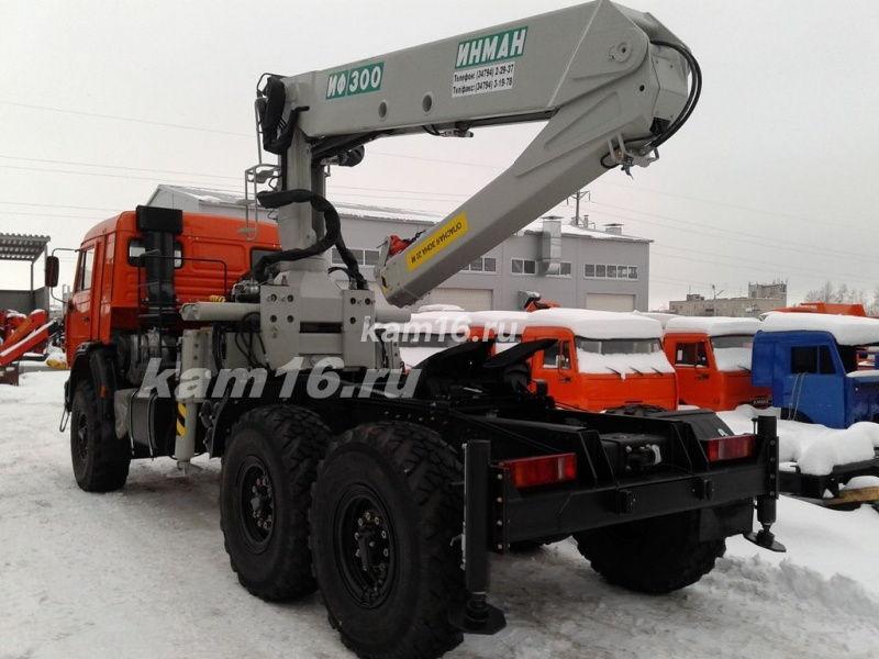 Тягач КАМАЗ 43118 с КМУ ИНМАН ИФ 300 (без электроники)